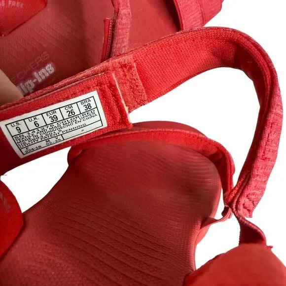 Skechers Women On The Go Glide Step 2.0 Sling Back Sandals Shoes Red 9 bv - Picture 11 of 11